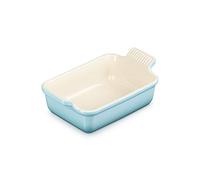 Le Creuset Pirofila rettangolare Tradition in gres vetrificato, 19 cm, 1.1 L, Blu Caribe, 71102191700001