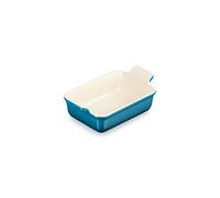 Le Creuset Pirofila rettangolare Tradition in gres vetrificato, 19 cm, 1.1 L, Deep Teal, 71102196420001