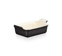 Le Creuset Pirofila rettangolare Tradition in gres vetrificato, 19 cm, 1.1 L, Nero (Matt), 71102190000001