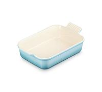 Le Creuset Pirofila rettangolare Tradition in gres vetrificato, 26 cm, 2.4 L, Blu Caribe, 71102261700001