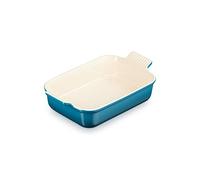 Le Creuset Pirofila rettangolare Tradition in gres vetrificato, 26 cm, 2.4 L, Deep Teal, 71102266420001