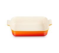 Le Creuset Pirofila rettangolare Tradition in gres vetrificato, 32 cm, 4 L, Arancione, 71102320900001