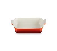 Le Creuset Pirofila rettangolare Tradition in gres vetrificato, 32 cm, 4 L, Rosso (Ciliegia), 71102320600001