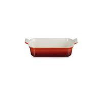 Le Creuset Pirofila rettangolare Tradition in gres vetrificato, 26 cm, 2.4 L, Ciliegia, 71102260600001