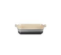 Le Creuset Pirofila rettangolare Tradition in gres vetrificato, 32 cm, 4 L, Flint, 71102324440001