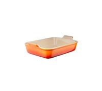 Le Creuset Pirofila rettangolare Tradition in gres vetrificato, 32 cm, 4 L, Arancione, 71102320900001