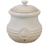 Le Creuset Porta aglio in gres vetrificato, 0.3L, Meringue, 70832307160000