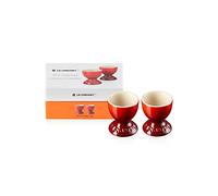 Le Creuset Portauova in Gres Vetrificato, Set di 2, 9 g, 5.3 x 5.3 x 5.9 cm, Ciliegia