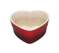 Le Creuset Ramequin a cuore in gres vetrificato, per 2 Porzioni, 300 ml, Ciliegia, 91002926060000