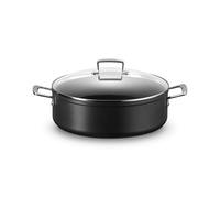 Le Creuset Sauté in alluminio antiaderente con coperchio vetro, diameter 30 cm, Nero, 51113300010500