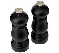 Le Creuset Set 2 Mini Macina Sale e Pepe, Plastica ABS, Rispettivamente 5 x 5 x 12.1 cm, Macina in Ceramica, Nero Matt, 44900110000000