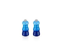 Le Creuset Set 2 Mini Macina Sale e Pepe, Plastica ABS, Rispettivamente 5 x 5 x 12.1 cm, Macina in Ceramica, Azure, 44900112200000