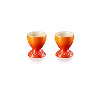 Le Creuset Set 2 porta uovo in gres vetrificato, 0.04 L, Arancio