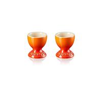 Le Creuset Set 2 porta uovo in gres vetrificato, 0.04 L, Arancio - NUOVO
