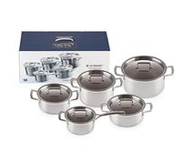 Le Creuset Set 5 pezzi pentole in acciaio inox, 96209400001000
