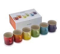 Le Creuset Set 6 Tazze Mug London in gres vetrificato, 350 ml Ciascuna, Multicolore Arcobaleno, 79114358359030