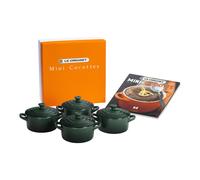 Le Creuset Set di 4 mini cocotte in gres con ricettario da 8 once ciascuna Artichaut