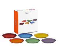 LE CREUSET Set di 6 piatti piani in gres Rainbow