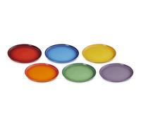 LE CREUSET Set di 6 piattini in gres Rainbow