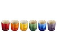 LE CREUSET Set di 6 tazze da cappuccino in gres Rainbow