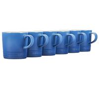 Le Creuset Set di 6 tazze in gres porcellanato, 12 once ciascuna, Marsiglia