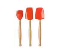 Le Creuset Set di spatole - 3 pezzi - Premium - rosso arancio
