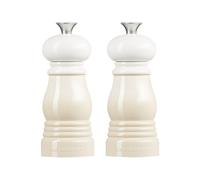 Le Creuset Set 2 Mini macina sale e pepe – ABS, macina in ceramica – Bianco (Meringue)
