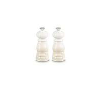 Le Creuset Set 2 Mini macina sale e pepe – ABS, macina in ceramica – Bianco (Meringue)