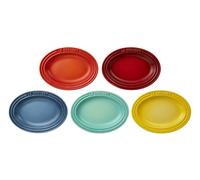 Le Creuset Set Mini Piatti in Gres Arcobaleno Forno a Microonde Sicuro 5pz...