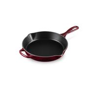 LE CREUSET Signature 20187269490422 - Padella profonda in ghisa smaltata, con manico e due beccucci per versare, per tutti i tipi di piano cottura e forno, 26 cm, 2 litri, colore: granato