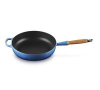 LE CREUSET Signature 20259282200422 - Padella in ghisa con manico in legno, 28 cm, colore: Azzurro