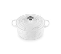 Le Creuset Signature 21177248691430 - Padella rotonda in ghisa con coperchio, diametro 24 cm, adatta a tutti i piani cottura e a induzione, capacità: 4,2 l, 4,3 kg, colore: Marble