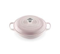 Le Creuset Signature 21180307774430 - Pentola rotonda in ghisa, 3,5 l, adatta per tutti i piani cottura, compresi quelli a induzione, 5,555 kg, colore: Rosa