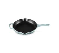LE CREUSET Signature Padella in ghisa smaltata con manico ausiliario e due beccucci, 23 cm, Sea Salt