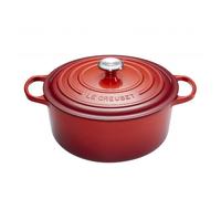 Le Creuset Evolution, Rosso Ciliegia, Casseruola Cm Ø 26 lt 5,3 in Ghisa con Coperchio