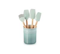 Le Creuset Silicone Craft Series - Set di utensili in gres porcellanato, 5 pezzi, sale marino