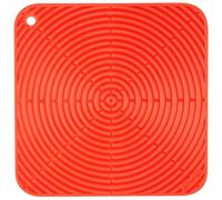 Le Creuset Sottopentola quadrato Classic, Silicone, Resistente al Calore, Diametro 29 cm, Arancione, 93005629090000