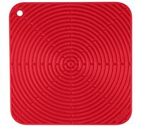 Le Creuset Sottopentola quadrato Classic, Silicone, Resistente al Calore, Diametro 29 cm, Ciliegia, 93005629060000