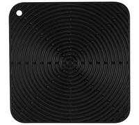 Le Creuset Sottopentola quadrato Classic, Silicone, Resistente al Calore, Diametro 29 cm, Nero Lucido, 93005629140000