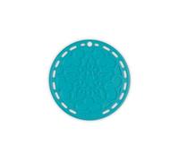 Le Creuset Sottopentola rotondo French, Silicone, Resistente al Calore fino a 250° C, diameter 20 cm, Blu Caribe, 93007300490000