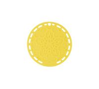 Le Creuset Sottopentola rotondo French, Silicone, Resistente al Calore fino a 250° C, diameter 20 cm, Giallo, 93007300403000