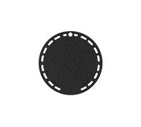 Le Creuset Sottopentola rotondo French, Silicone, Resistente al Calore fino a 250° C, diameter 20 cm, Nero Lucido, 42401201400000