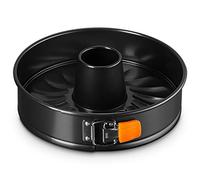 Le Creuset Stampo per Ciambella Apribile, Rotondo, diameter 26 cm, Resistente alle Sostanze Acide, Finitura in Acciaio al Carbonio, Antracite,Arancio, 94102326001100