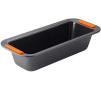 Le Creuset Stampo per Plumcake, Rettangolare, 30 x 11.5 x 7 cm, Resistente alle Sostanze Acide, Finitura in Acciaio al Carbonio, Antracite,Arancio, 94101700000000