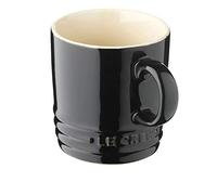Le Creuset Tazza cappuccino London in gres vetrificato, 200 ml, Nero Lucido, 70303201400099