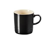 Le Creuset Tazza cappuccino London in gres vetrificato, 200 ml, Nero Lucido, 70303201400099