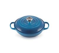Le Creuset Tegame Basso Evolution in Ghisa, Rotondo, Ø 26 cm, 2 l, Adatta a Tutte le Fonti di Calore Inclusivo Induzione, 4,205 kg, Blu Marsiglia