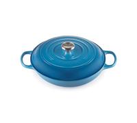 Le Creuset Tegame Basso Evolution in Ghisa, Rotondo, Diametro 30 cm, 3.2 l, Adatta a Tutte le Fonti di Calore, Inclusivo Induzione, 5.555 kg, Blu Marsiglia