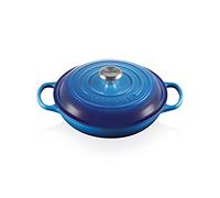 Le Creuset Tegame basso Evolution in ghisa vetrificata, Rotondo, diameter 26 cm, Azzurro, 21180262202430