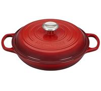 Le Creuset Tegame basso Evolution in ghisa vetrificata, Rotondo, diameter 26 cm, Ciliegia, 21180260602430